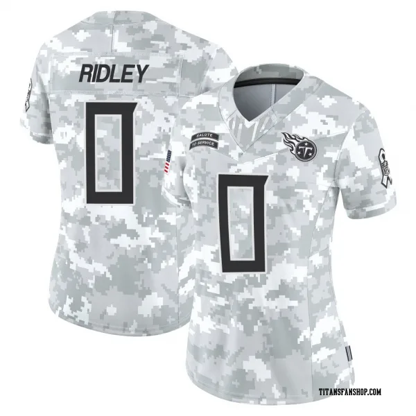Women's Calvin Ridley Tennessee Titans Limited Arctic Camo 2024 Salute to Service Jersey