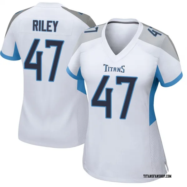 Women's Cam Riley Tennessee Titans Game White Jersey