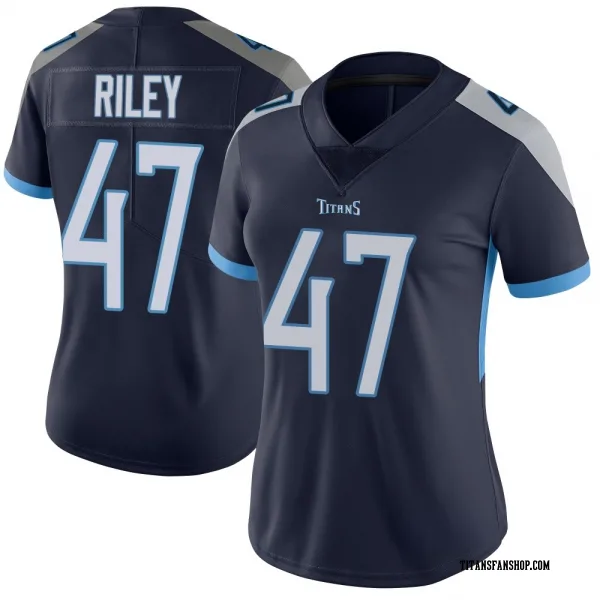 Women's Cam Riley Tennessee Titans Limited Navy Vapor Untouchable Jersey