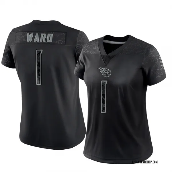 Women's Cam Ward Tennessee Titans Limited Black Reflective Jersey