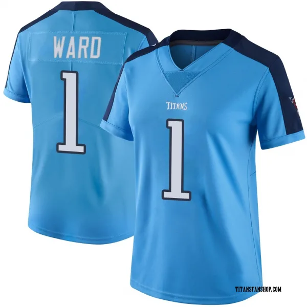 Women's Cam Ward Tennessee Titans Limited Light Blue Color Rush Jersey