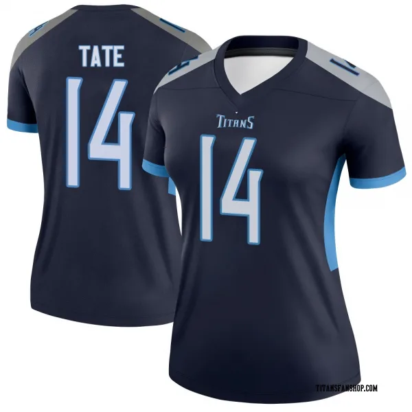 Women's Carnell Tate Tennessee Titans Legend Navy Jersey