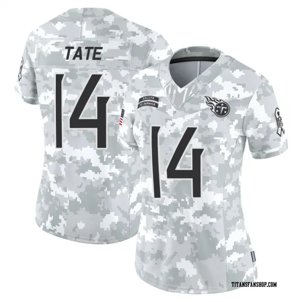 Women's Carnell Tate Tennessee Titans Limited Arctic Camo 2024 Salute to Service Jersey