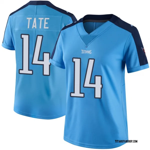 Women's Carnell Tate Tennessee Titans Limited Light Blue Color Rush Jersey