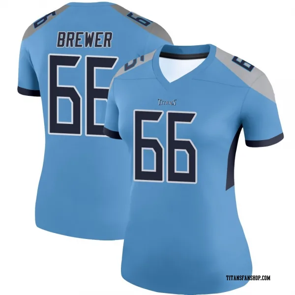 Women's Chandler Brewer Tennessee Titans Legend Light Blue Jersey