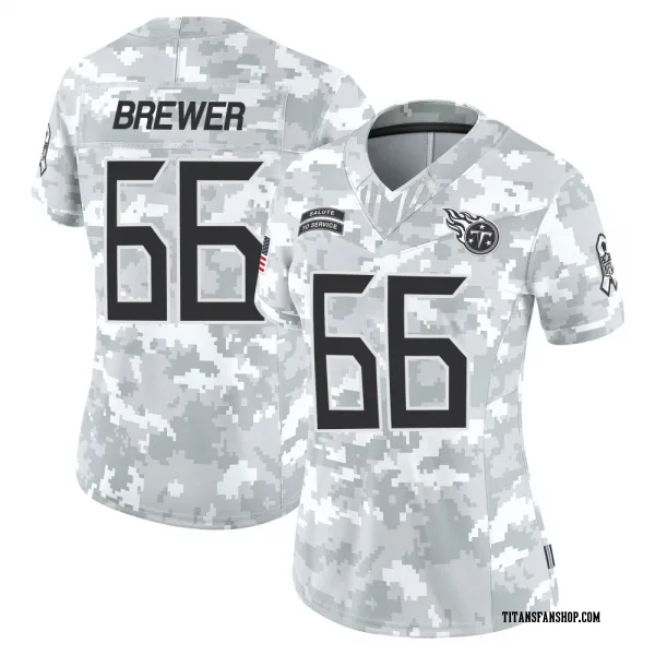 Women's Chandler Brewer Tennessee Titans Limited Arctic Camo 2024 Salute to Service Jersey