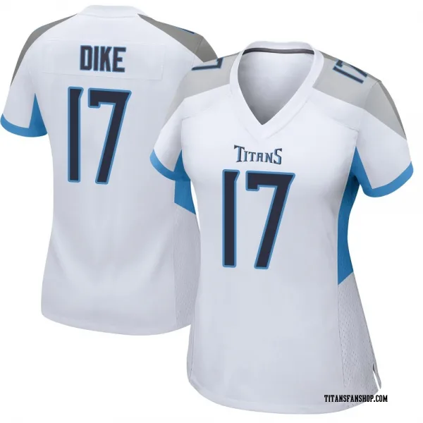 Women's Chimere Dike Tennessee Titans Game White Jersey