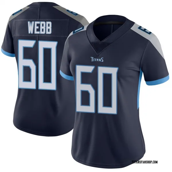 Women's Clay Webb Tennessee Titans Limited Navy Vapor Untouchable Jersey