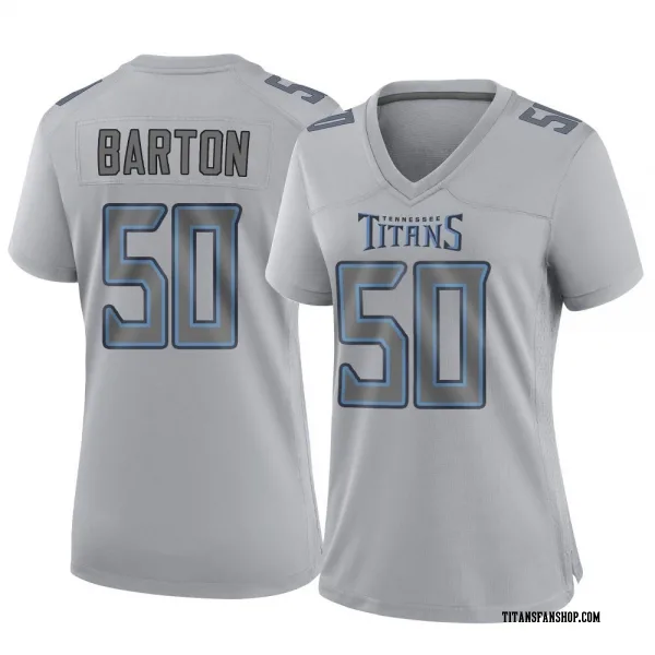 Women's Cody Barton Tennessee Titans Game Gray Atmosphere Fashion Jersey