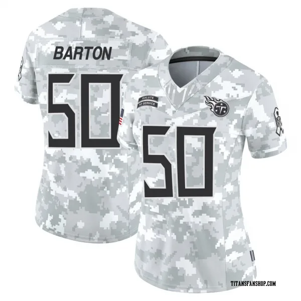 Women's Cody Barton Tennessee Titans Limited Arctic Camo 2024 Salute to Service Jersey