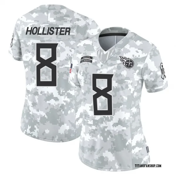 Women's Cody Hollister Tennessee Titans Limited Arctic Camo 2024 Salute to Service Jersey