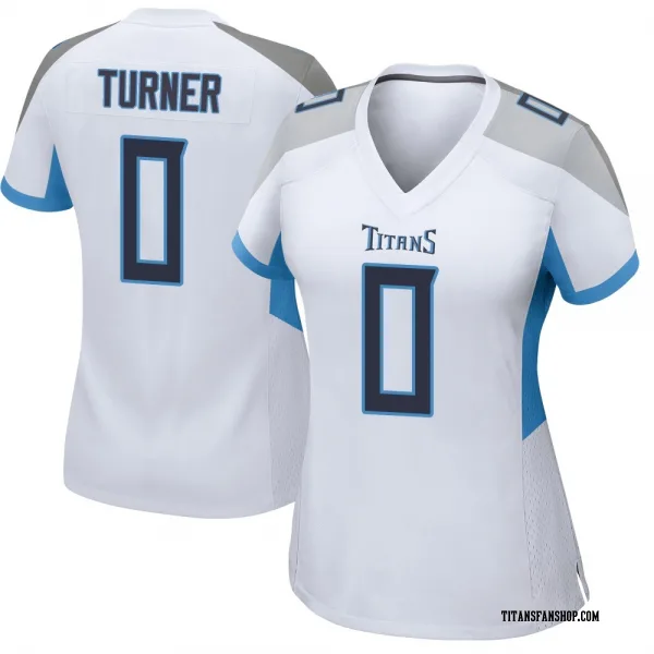Women's Cole Turner Tennessee Titans Game White Jersey
