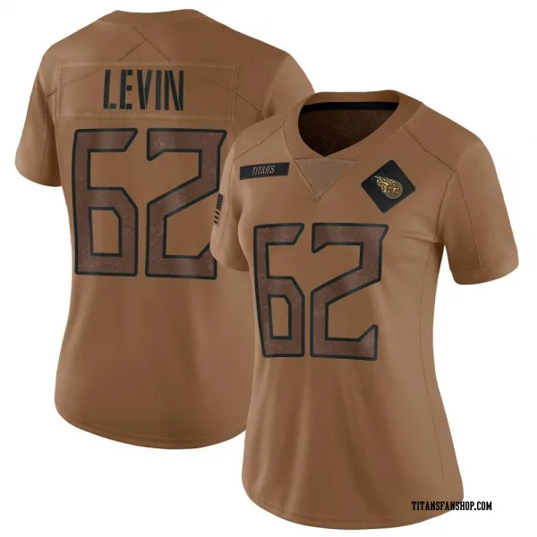Women's Corey Levin Tennessee Titans Limited Brown 2023 Salute To Service Jersey