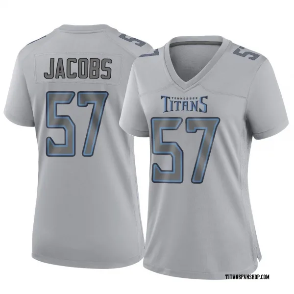 Women's Curtis Jacobs Tennessee Titans Game Gray Atmosphere Fashion Jersey
