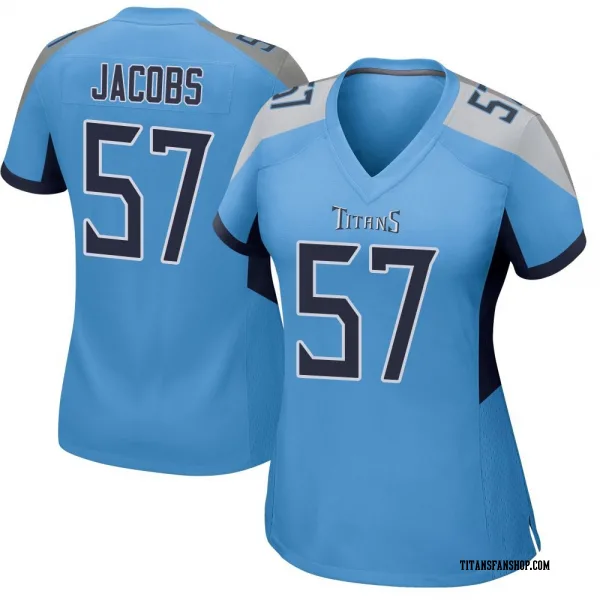 Women's Curtis Jacobs Tennessee Titans Game Light Blue Jersey