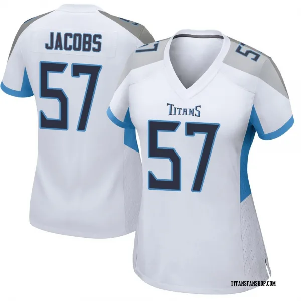 Women's Curtis Jacobs Tennessee Titans Game White Jersey