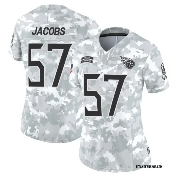 Women's Curtis Jacobs Tennessee Titans Limited Arctic Camo 2024 Salute to Service Jersey