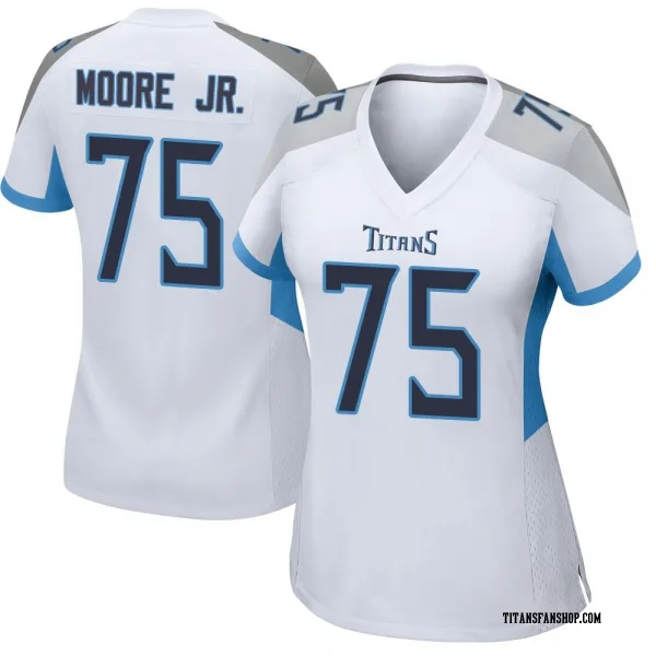 Women's Dan Moore Jr. Tennessee Titans Game White Jersey
