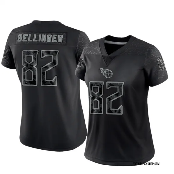 Women's Daniel Bellinger Tennessee Titans Limited Black Reflective Jersey
