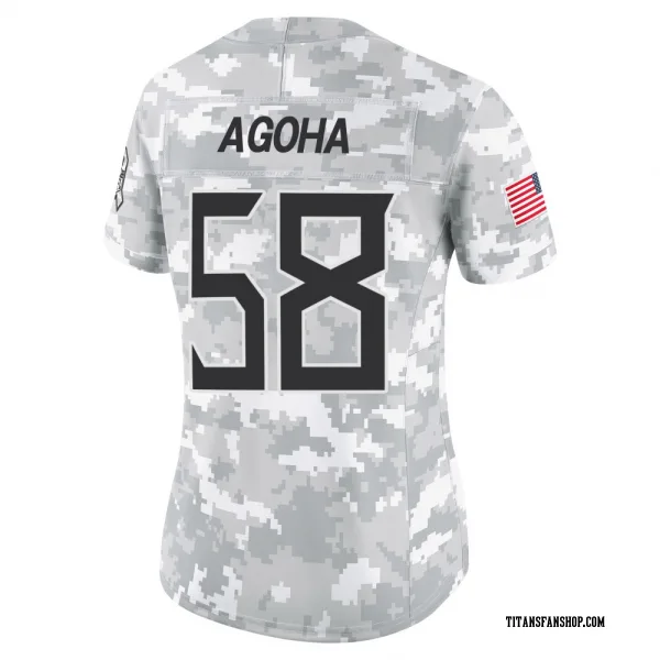 Women's David Ebuka Agoha Tennessee Titans Limited Arctic Camo 2024 Salute to Service Jersey