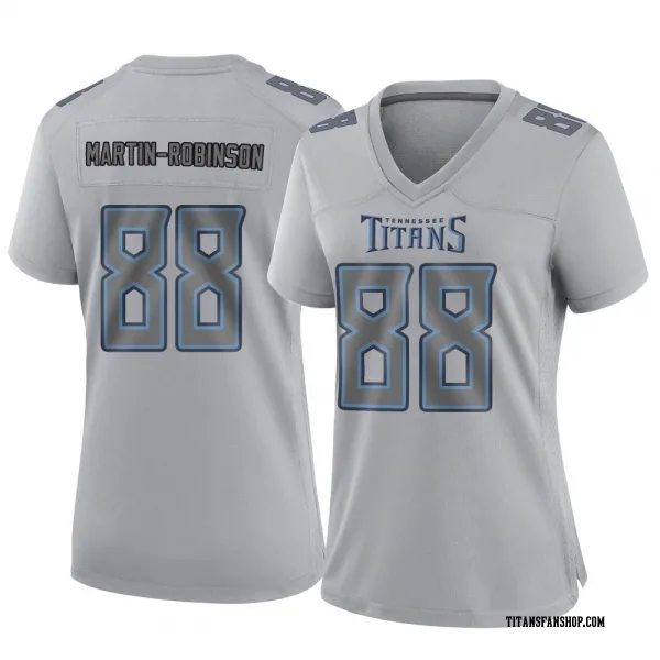 Women's David Martin-Robinson Tennessee Titans Game Gray Atmosphere Fashion Jersey