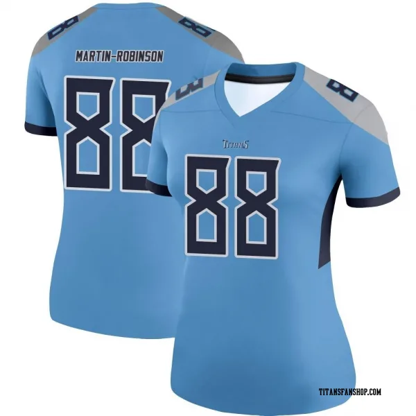 Women's David Martin-Robinson Tennessee Titans Legend Light Blue Jersey
