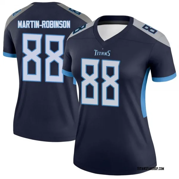 Women's David Martin-Robinson Tennessee Titans Legend Navy Jersey