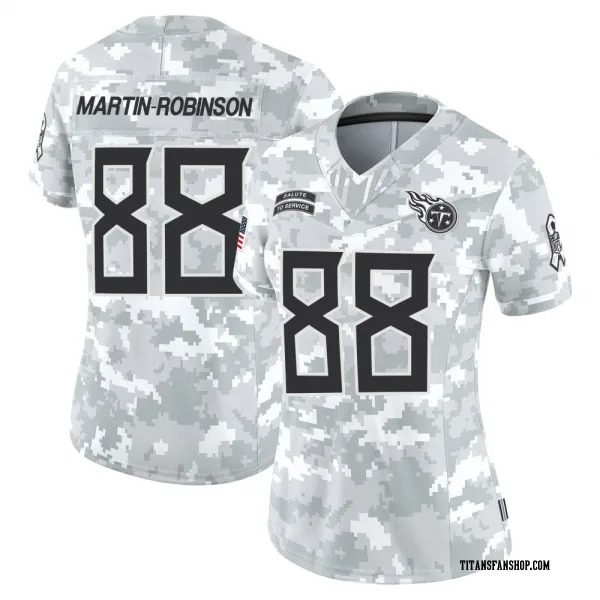 Women's David Martin-Robinson Tennessee Titans Limited Arctic Camo 2024 Salute to Service Jersey