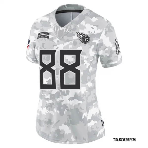 Women's David Martin-Robinson Tennessee Titans Limited Arctic Camo 2024 Salute to Service Jersey