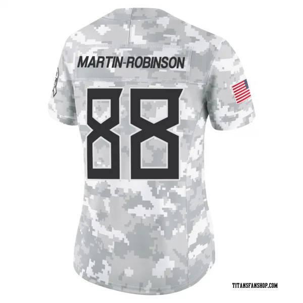 Women's David Martin-Robinson Tennessee Titans Limited Arctic Camo 2024 Salute to Service Jersey