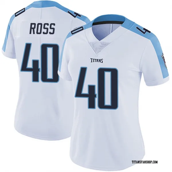 Women's Davion Ross Tennessee Titans Limited White Vapor Untouchable Jersey
