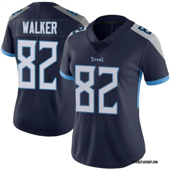 Women's Delanie Walker Tennessee Titans Limited Navy Vapor Untouchable Jersey