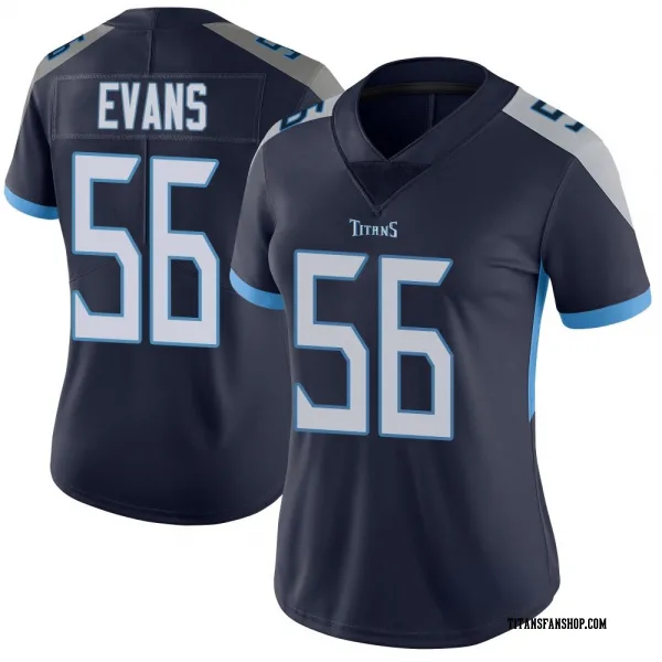 Women's Desmond Evans Tennessee Titans Limited Navy Vapor Untouchable Jersey
