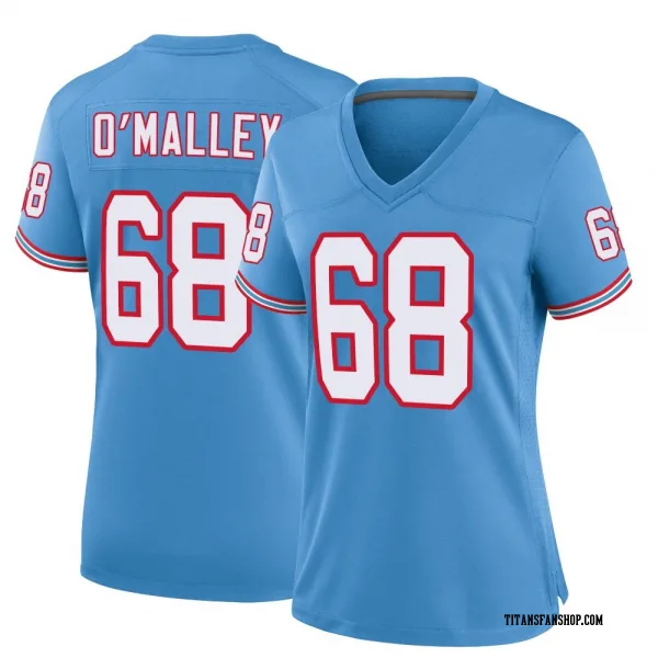 Women's Devonte O'Malley Tennessee Titans Game Light Blue Oilers Throwback Alternate Jersey