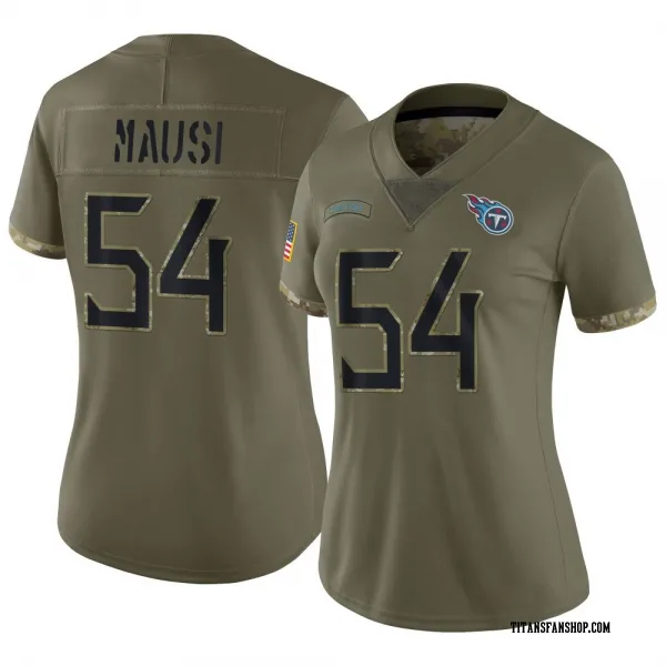 Women's Dorian Mausi Tennessee Titans Limited Olive 2022 Salute To Service Jersey