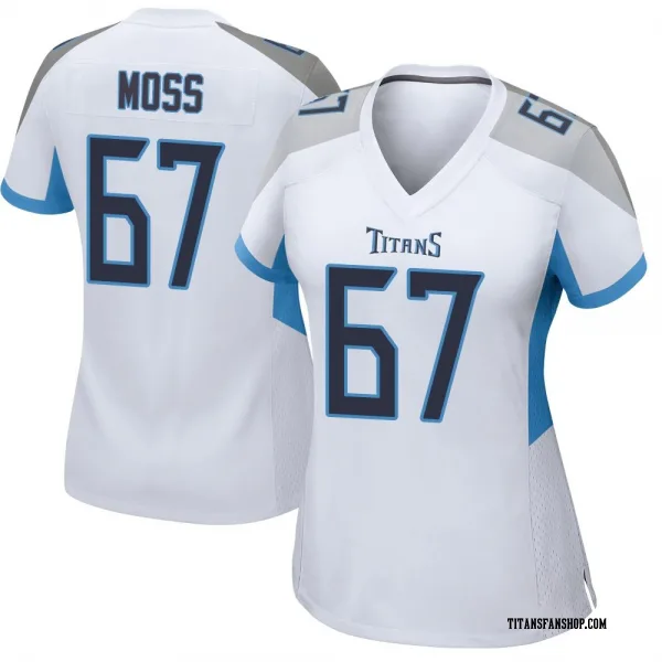 Women's Drew Moss Tennessee Titans Game White Jersey