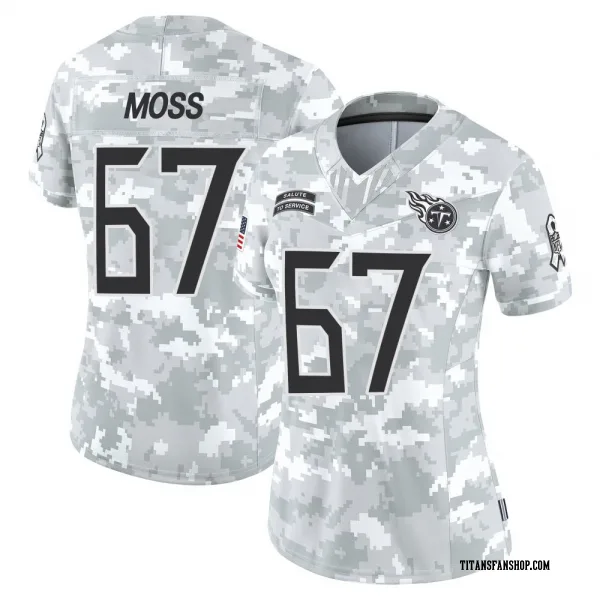 Women's Drew Moss Tennessee Titans Limited Arctic Camo 2024 Salute to Service Jersey