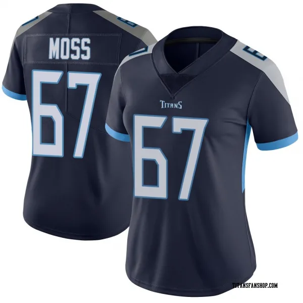 Women's Drew Moss Tennessee Titans Limited Navy Vapor Untouchable Jersey