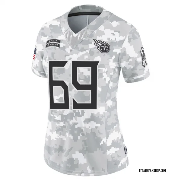 Women's Earnest Brown IV Tennessee Titans Limited Arctic Camo 2024 Salute to Service Jersey