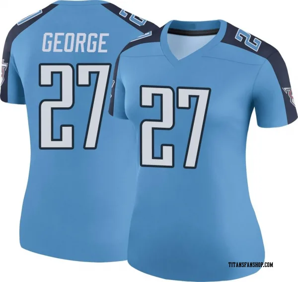 Women's Eddie George Tennessee Titans Legend Light Blue Color Rush Jersey