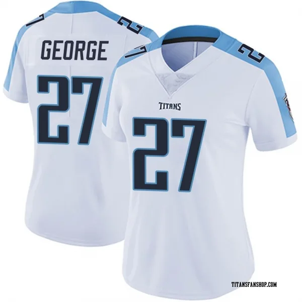Women's Eddie George Tennessee Titans Limited White Vapor Untouchable Jersey