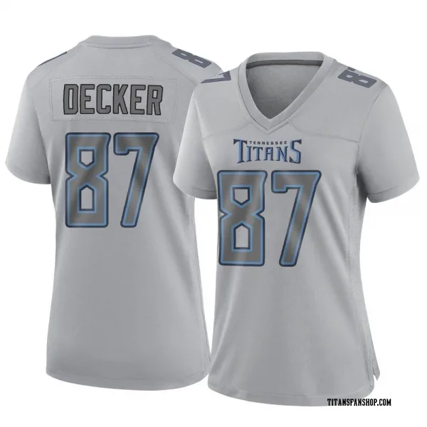 Women's Eric Decker Tennessee Titans Game Gray Atmosphere Fashion Jersey