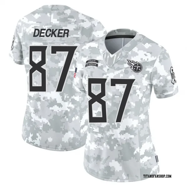 Women's Eric Decker Tennessee Titans Limited Arctic Camo 2024 Salute to Service Jersey