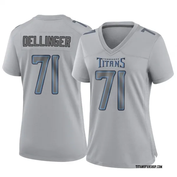 Women's Garrett Dellinger Tennessee Titans Game Gray Atmosphere Fashion Jersey