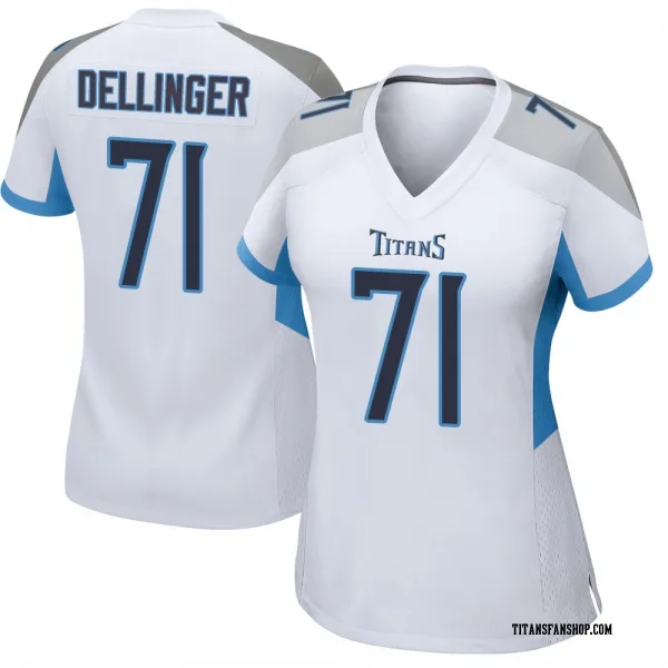 Women's Garrett Dellinger Tennessee Titans Game White Jersey