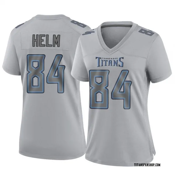 Women's Gunnar Helm Tennessee Titans Game Gray Atmosphere Fashion Jersey