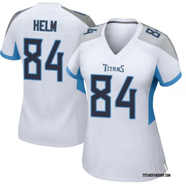 Women's Gunnar Helm Tennessee Titans Game White Jersey