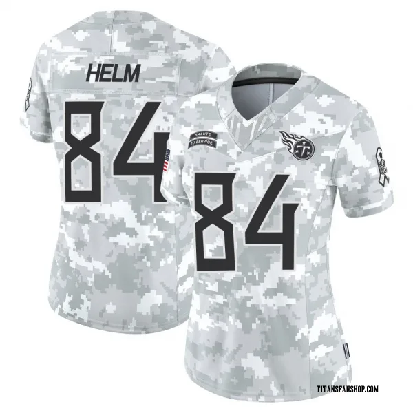 Women's Gunnar Helm Tennessee Titans Limited Arctic Camo 2024 Salute to Service Jersey