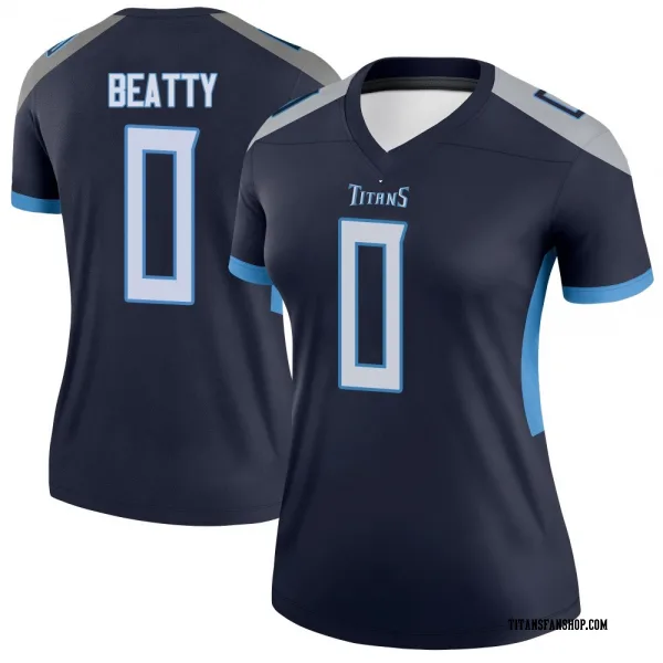 Women's Hank Beatty Tennessee Titans Legend Navy Jersey