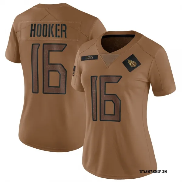 Women's Hendon Hooker Tennessee Titans Limited Brown 2023 Salute To Service Jersey